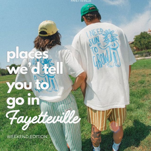 your fayetteville weekend, planned ✔️
we know the spots. save this one for the weekend.