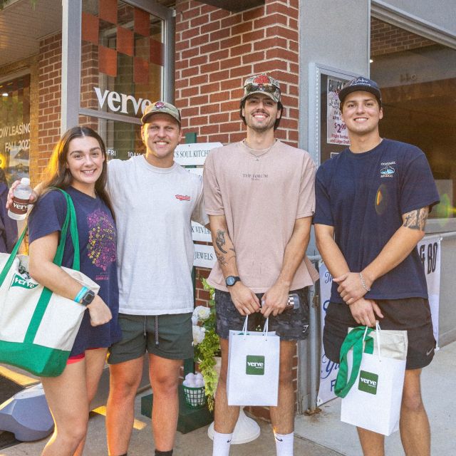 GRAND OPENING DUMP 📸

Fayetteville, you SHOWED UP. our Grand Opening was everything we could’ve asked for and more! we couldn’t have done it without everyone who came out to celebrate VERVE with us!

A HUGE thank you to all of the amazing vendors who helped make the night so special 🫶

@bakedbykori 
@voyageink.studio 
@2girls.1rack 
@kdkschickenandwaffles_ 
@mtompkins__ 
@drinkpoppi 
@redbull 
@ryse 
@rosequartzjewels 

the VERVE era in Fayetteville is officially underway… and we’re just getting started 👀