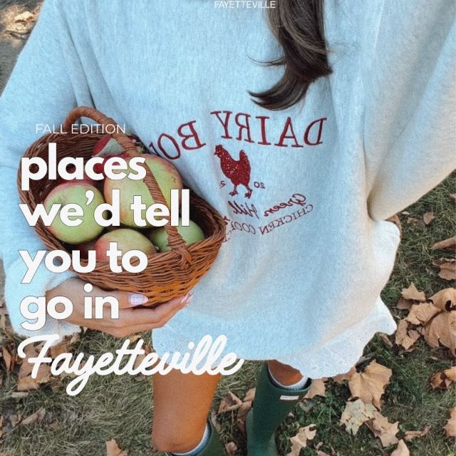 consider this your sign to get out & romanticize fall in fayetteville 🍂

from coffee runs and farmers market mornings to vintage finds and nights out with your roommates, there’s a reason we love calling fay home.

shop local, make plans & send this to your weekend crew.