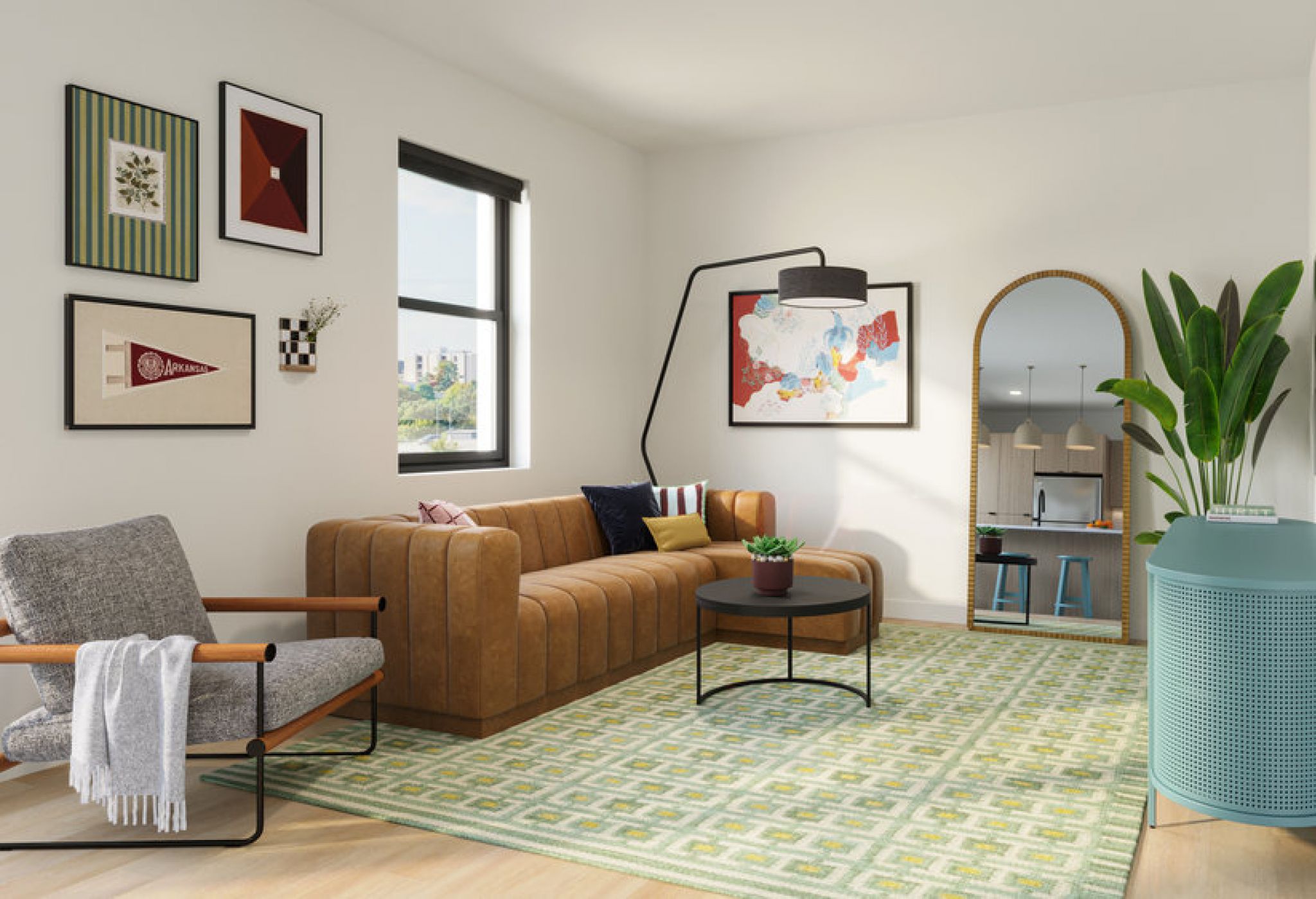 Living room at VERVE Fayetteville 